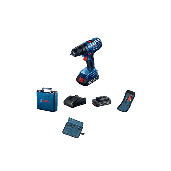 Шуруповерт акумуляторний Bosch Professional GSR 180-LI 2 x 2,0Ah, AC