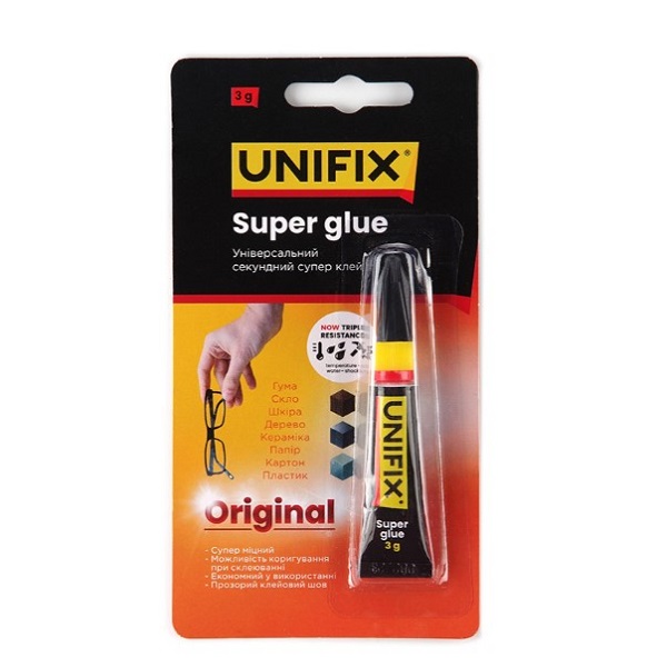 Супер клей 3 г UNIFIX