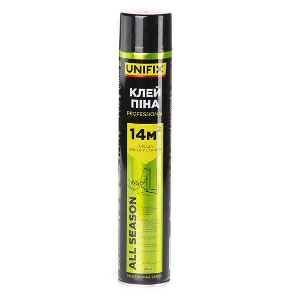 Клей-піна професійна 850 мл 14м2 UNIFIX