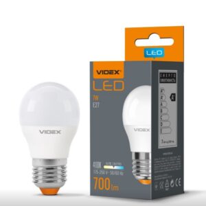 Лампа світлодіодна LED G45e 7W E27 4100K "VIDEX"