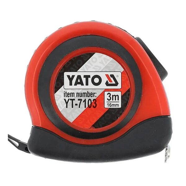 Рулетка стальная 3м х 16мм YATO YT-7103