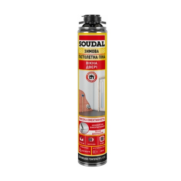 Піна монтажна зимов під пістолет SOUDAL 750 мл.