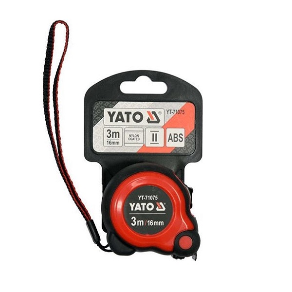 Рулетка стальная 3 м × 16 мм YATO YT-71075