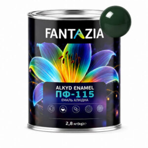 Емаль ПФ-115 темно-зелена 2,8кг Fantazia