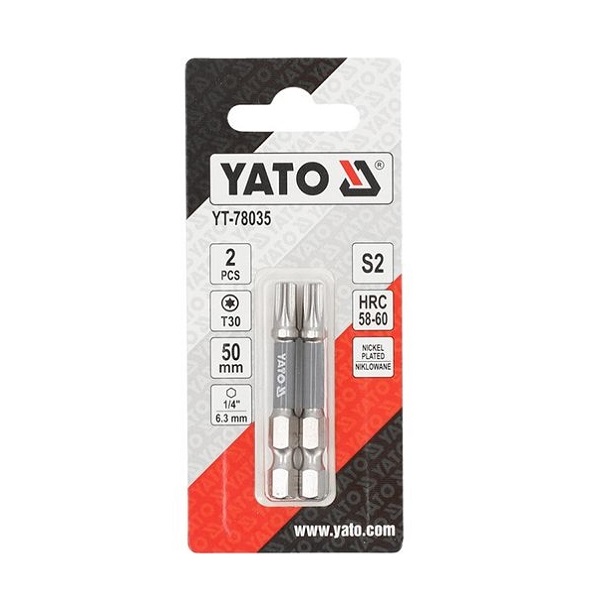 Біта Torx YATO 14 T30 2 ШТ. (YT-78035)