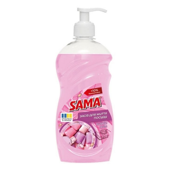 Средство для мытья посуды "SAMA" Bubble Gum 550 г
