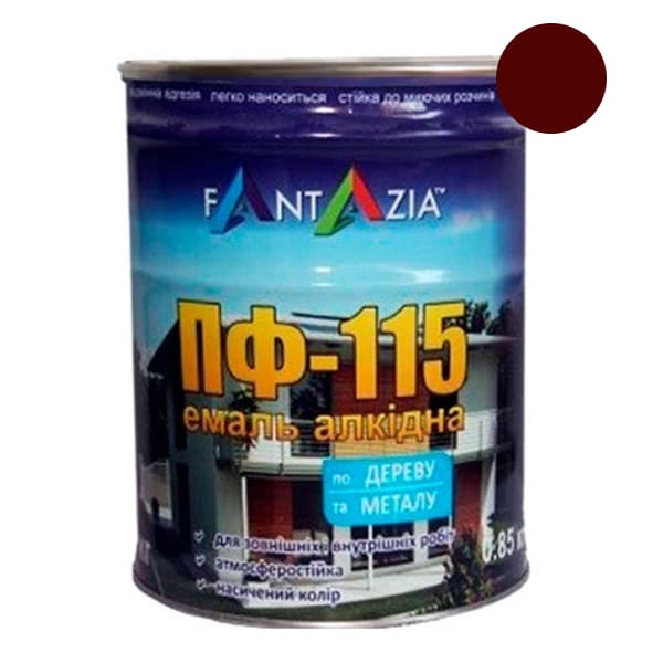 Эмаль ПФ-115 вишня 0,85 кг "Fantazia"