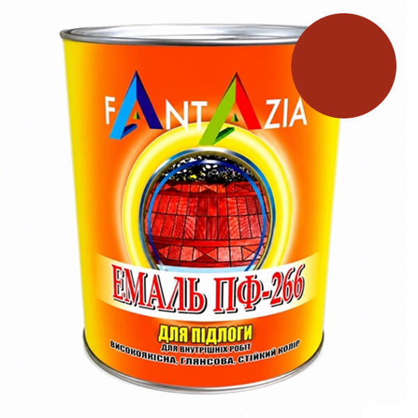Емаль для підлоги ПФ-266 Fantazia червоно-коричнева 0,85 кг