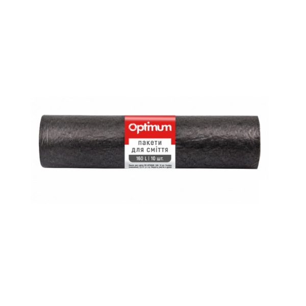 Пакети для сміття OPTIMUM 160 л 10 шт 90×110 см чорні LD