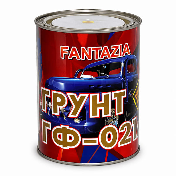 Грунт алкідний ГФ-021 сірий 0,85 кг "Fantazia"