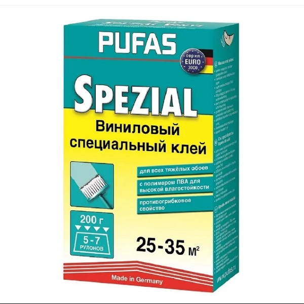 Клей для вінілових шпалер PUFAS EURO 3000 Spezial 200 г.