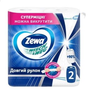 Паперові рушники Zewa Wisch & Weg Extra Lang 2 шари 2 рулони